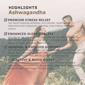 Suplemento Natural para Dormir y Aliviar la Ansiedad, Ashwagandha + Complejo de Pimienta Negra, Cápsulas de Extracto Herbal Sin GMO, OEM/ODM - Product Image 4