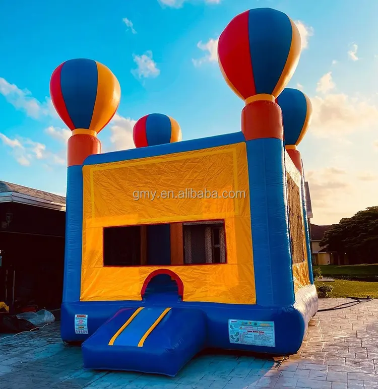 Özel boyut renk açık şişme sıçrama ev moonwalk kabarık kale sıcak hava balon tasarımı ile
