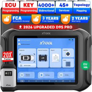Novo XTOOL D9SPRO 2026, Ferramenta de Programação de ECU para Carros da UE, Scanner de Diagnóstico de Sistema Completo, Ferramentas Mecânicas Automotivas, Programador de Chaves OBD2 - Product Image 1