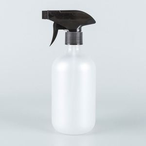 Best Selling 300ML 400ML 500ML Squeeze Spray PET <b>Bottle</b> Colorful Round Shoulder Boston <b>Bottle</b> With Square Trigger Pump - Product Image 1
