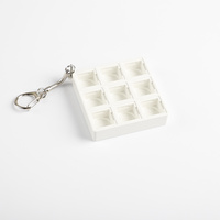 Vente en gros Anti-stress Transparent Noir PC 9 Touches Keycap Porte-clés Mécanique Keycap Porte-clés Fidget Toys