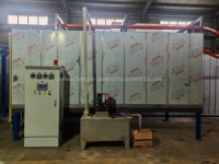 Ligne de convoyage aérien automatique pour l'industrie de la peinture en poudre, équipement de prétraitement par pulvérisation et four de polymérisation par lots