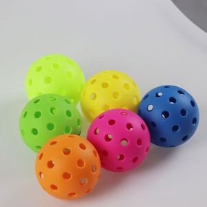 Balles de pickleball en plastique pour sports de plein air et d'intérieur, conformes USAPA, 26 et 40 trous, pour adultes, en mélange de matériaux, vente en gros - Product Image 1