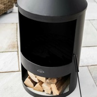 BeFun Crafts – Grande cheminée extérieure de 50 pouces en acier Corten pour brûler du bois, foyer de patio avec grille à bois – Fournisseur OEM ODM
