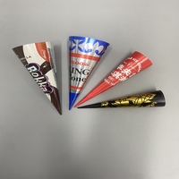 Haokelao Disposable Kraft Paper Cone for Ice Cream French Fries Snack Food Chip Cones-for Lollipops and Noodles