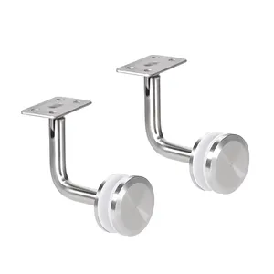 Custom Precision Wall Mounted Connect Stainless Steel Handrail Pipe Bracket Stair Rail Brackets