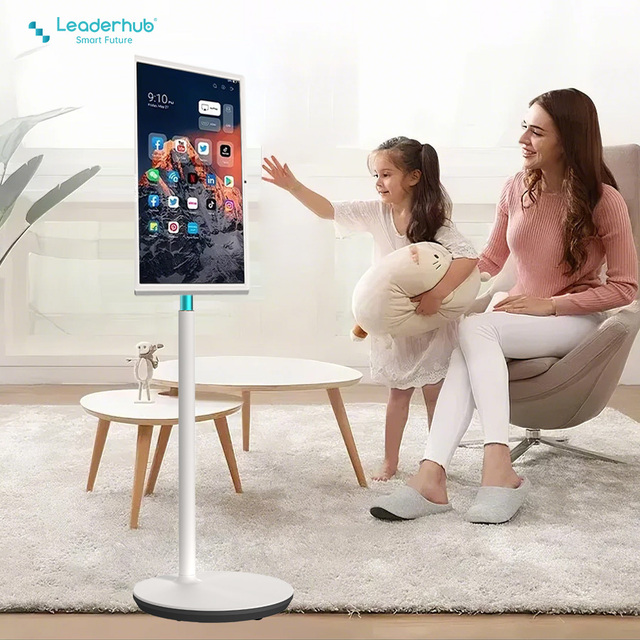 Agent Price Leaderhub 27 32 Inch 10-point Touch Portable Rotating Smart Screen TV Distributors Project Sourcing