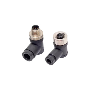 Westsam 4 pin 90 độ M12 lắp ráp cắm thông tư vít chủ đề Nam Nữ M12 A B D mã nhựa tín hiệu kết nối - Product Image 2