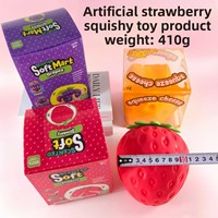 Creatief gesimuleerd fruit-groente rubberen TPR-knijpspeeltje Grote druiven Snelle terugvering Ultrazacht Duurzaam Stressverlichting 14+