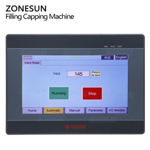 Zonesun ZS-AFC25 Monoblock Bơm Từ Quay Mỹ Phẩm Phun Mũ Nước Hoa Chai Làm Đầy Chất Lỏng Đóng Nắp Uốn Tóc Bồng Máy - Product Image 2