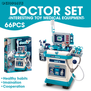 おもちゃキット医療用キッズのふりをする軽い音で面白い教育ドクターカート - Product Image 2