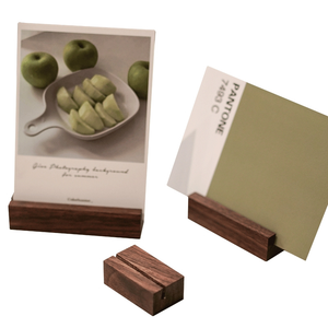 Portafolletos de Escritorio Decorativo de Madera, Exhibidor de Tarjetas de Visita para Restaurantes, Porta Tarjetas Postales de Oficina, Artesanía de Madera Sólida - Product Image 6