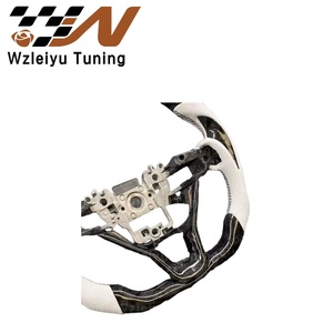 <span class=keywords><strong>Volante</strong></span> de Fibra de Carbono Forjado con Embellecedor Estilo Cuchilla, Piezas de Repuesto para Mejora Interior Deportiva, Compatible con Honda New City - Product Image 3