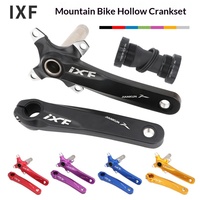 Manivelle de vélo de montagne et de route DFJ en alliage d'aluminium, longueur 170 mm, conception intégrée creuse, roulement haute résistance