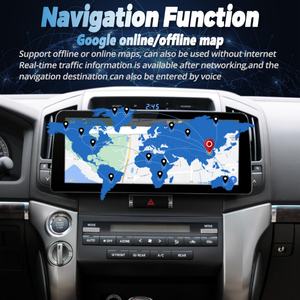 Reproductor de Video para Auto Android con Pantalla de 12.3 Pulgadas y Resolución de 1920*720, Radio Estéreo para Toyota Land Cruiser 2008-2012, GPS, Multimedia, Carplay, Unidad Principal - Product Image 4