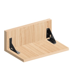 Supports d'étagère multifonctionnels en acier inoxydable, modernes, simples, noirs et blancs, pour renforcement de meubles, à angle droit - Product Image 6