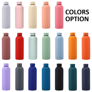 500 ml Outdoor <b>Insulated</b> Stainless Steel Sports Thermos Drink Water Bottle Vacuum Rubber Flask Straight <b>Cup</b> Business Gifts 6-12 - Product Image 3