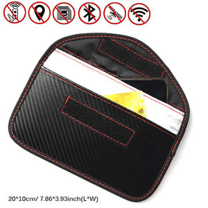 Étui de blocage de Signal de clé de voiture <span class=keywords><strong>Faraday</strong></span> Bag pochette de blocage de Signal de porte-clés de voiture sac de blocage RFID sans clé - Product Image 6