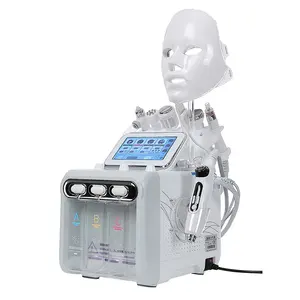 6 en 1 H2O2 sous vide hydro eau oxygène Jet Peel Machine Anti-âge élimination des rides Massage du visage petite bulle Machine de soins de la peau