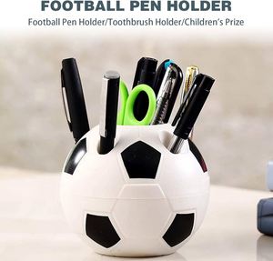 Porte-stylos en plastique en forme de ballon de football, pot de papeterie de bureau pour étudiants, fournitures de bureau, cadeau promotionnel, vente en gros - Product Image 5