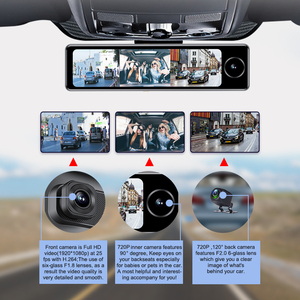 Caméra de voiture 3CHs 4g <span class=keywords><strong>Android</strong></span> 8.12+32 avec support spécial ADAS, prise en charge de la carte 256g, streaming en direct 4g, enregistreur vidéo de voiture 4g, miroir - Product Image 2