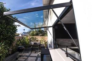 Vente en gros Premium aluminium fenêtre rupture thermique grand auvent vent contreventement avec Flyscreen Style - Product Image 2