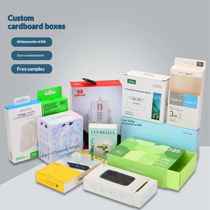 Custom White Cardboard <b>Window</b> Hook Boxes for 3C Electronics | Factory Direct Color Box Packaging Design - Product Image 5