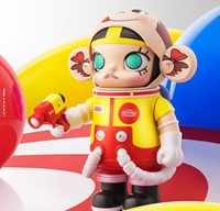 Venta caliente 1000% Original Popmart MOLLY PEKO 400% figura de acción 3D PVC dibujos animados juguete militar misterio cajas ciegas ABS coleccionable