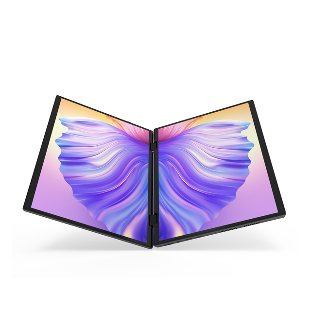 2025 Factory New Slim 14 Inch Touch Screen Dual Screen IPS Panel Ultrabook Intel N100 Quad Core DDR4 Windows 11 SSD Business