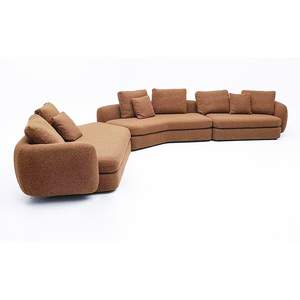 יוקרה מינימליסטית מודולרית ומינימליסטית רכה אלגנטית מהודרת ספה פינת ישיבה לבית או סלון - Product Image 6