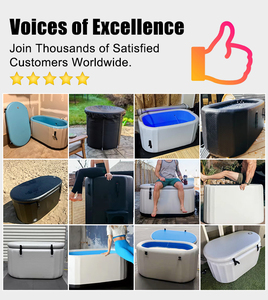 Ice <b>bath</b> tub with chiller Local Stock US Freestanding Plastic Cold Plunge Tub Bathtub - Product Image 3