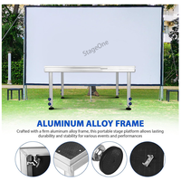 Plataforma de escenario portátil para eventos al aire libre, de aluminio, usada, resistente y de venta al por mayor.