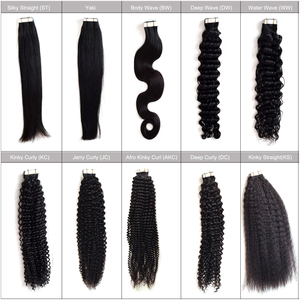 Raw Virgin Remy Human Hair 3b 3C Deep Jerry Yaki Raw Curly <b>Body</b> <b>Wave</b> Afro Kinky Straight Burmese Curly Tape in Extensions - Product Image 2