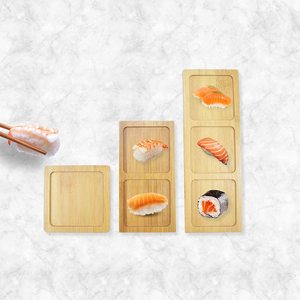Juego de utensilios de bambú para <span class=keywords><strong>Sushi</strong></span>, Set antiadherente para hacer <span class=keywords><strong>Sushi</strong></span>, 2 esteras enrollables para salsa, plato, palillos, <span class=keywords><strong>12</strong></span> piezas - Product Image 2
