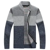 Pull tricoté surdimensionné avec fermeture éclair pour homme, manteau, Cardigan, OEM, personnalisé, automne, hiver