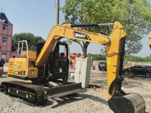 Mini-excavatrice sur chenilles d'occasion Sany SY75C, 7,5 tonnes, moteur à économie de carburant, mode éco, pour les petites et moyennes infrastructures - Product Image 4