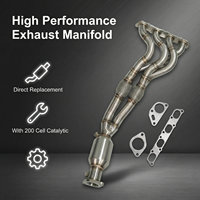 Collecteur d'échappement en acier inoxydable SC-BM-12H pour MINI COOPER MANIFOLD R5 R52 R53 200 cellules