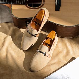 Zapatos Casuales de Piel para Hombre, Elegantes, Transpirables, Duraderos, Antideslizantes, para Verano y Otoño, Sin Olor a Pies, Mocasines - Product Image 6