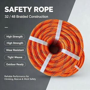 <span class=keywords><strong>Corde</strong></span> statique torsadée double tressée 48% Nylon 16% Polyester pour l'escalade, le tirage, la manutention, la navigation, le levage et le transport - Product Image 5
