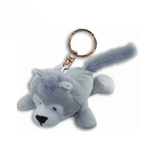Bán Buôn Động Vật Nhồi Bông Plush Wolf Keychain Đồ Chơi