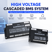 ECBMS 160S Baterai Lithium Tegangan Tinggi Cerdas BMS Power Bank PCBA EC-HV-MC1+EC-HV-SC9+Layar LCD 4.3 inci CAN RS485