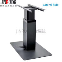 JIN RUI DA Pédale de pied réglable multifonctionnelle Colonne pneumatique de style japonais, Base de meubles de quincaillerie fonctionnelle de table