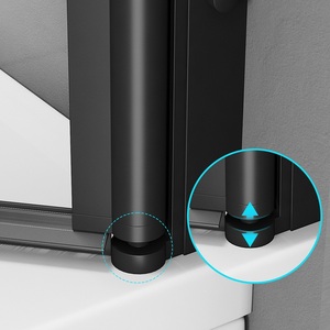 <span class=keywords><strong>Style</strong></span> européen noir mat grille cadre <span class=keywords><strong>douche</strong></span> cloison salle de bain <span class=keywords><strong>baignoire</strong></span> porte pivotante écran de <span class=keywords><strong>douche</strong></span> - Product Image 6