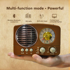 Factory Retro Portable Radio M161BT 5W BT Wireless AM FM SW 1200mAh USB TF Card Wooden Finish for Home Outdoor Gift - Product Image 3