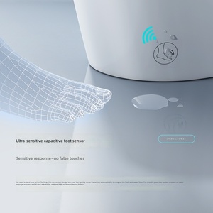 WC intelligent électrique à couvercle automatique avec bidet intégré et télécommande, pour une expérience de toilette humanisée - Product Image 3