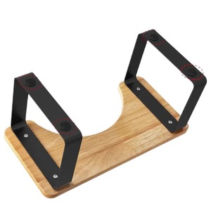 Wrought iron and bamboo wood toilet <b>stool</b>, toilet footstool, household <b>bathroom</b> <b>stool</b>, toilet seat for the elderly, pregnant - Product Image 5