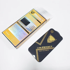 Protection d'écran anti-espion en verre trempé 9H Golden Armor OG pour <span class=keywords><strong>iPhone</strong></span> 17 16 <span class=keywords><strong>Pro</strong></span> 15 <span class=keywords><strong>Pro</strong></span> Max et Samsung - Product Image 4