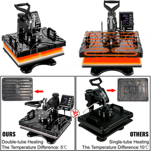 EU Warehouse 8 in 1 Heat <b>Press</b> Equipment Black Sublimation Machine for Coaster - Product Image 5