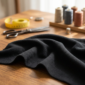 Vente en gros de tissu en polaire recyclé écologique et durable, 95% polyester recyclé, 5% élasthanne, doublure en polaire d'un côté, pour vêtements de sport pour garçons - Product Image 1