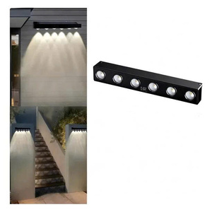 Modern IP65 Waterproof 6LED Solar Wall <b>Light</b> Dusk <b>Sensor</b> Warm White Outdoor Terrace Garden Lamp Ceiling <b>light</b> - Product Image 1